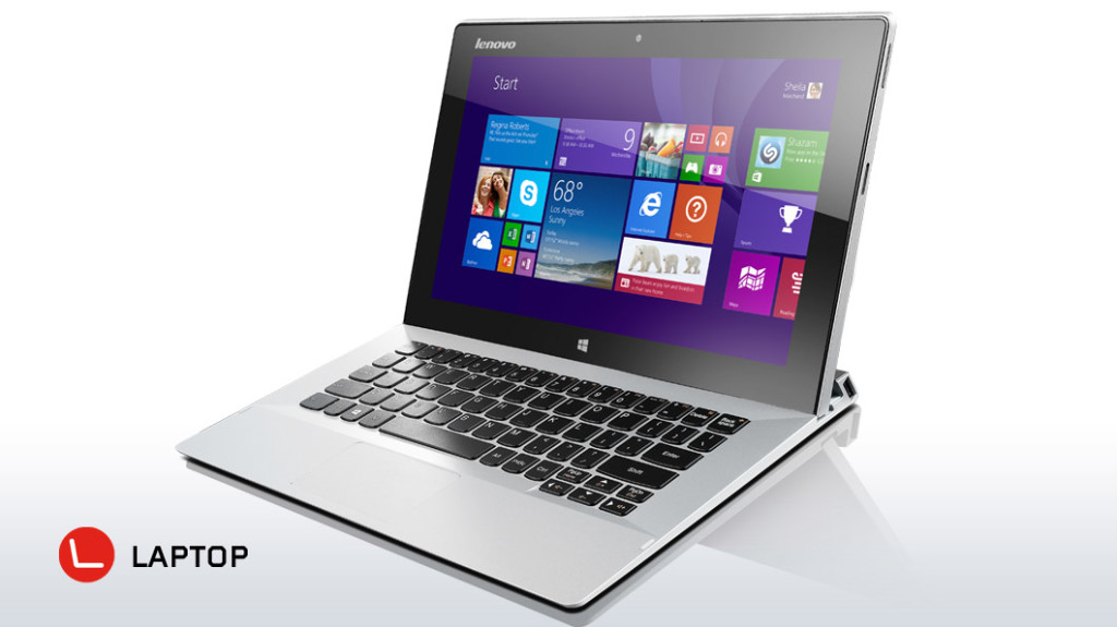 With an optional keyboard base, the Miix 2 can instantly be turned into a laptop.