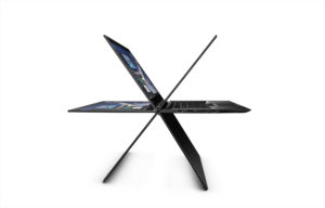 ThinkPad X1 Yoga hero shot fan shot demonstrating modes