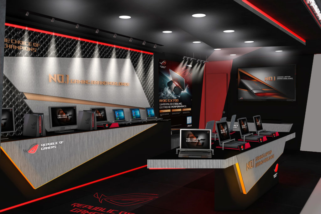3D Perspective of the First ROG Flagship Concept Store in SM Megamall, Cyberzone 