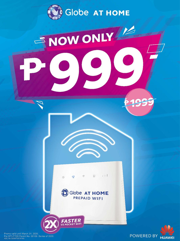 Globe at Home Prepaid WiFi lowers price 